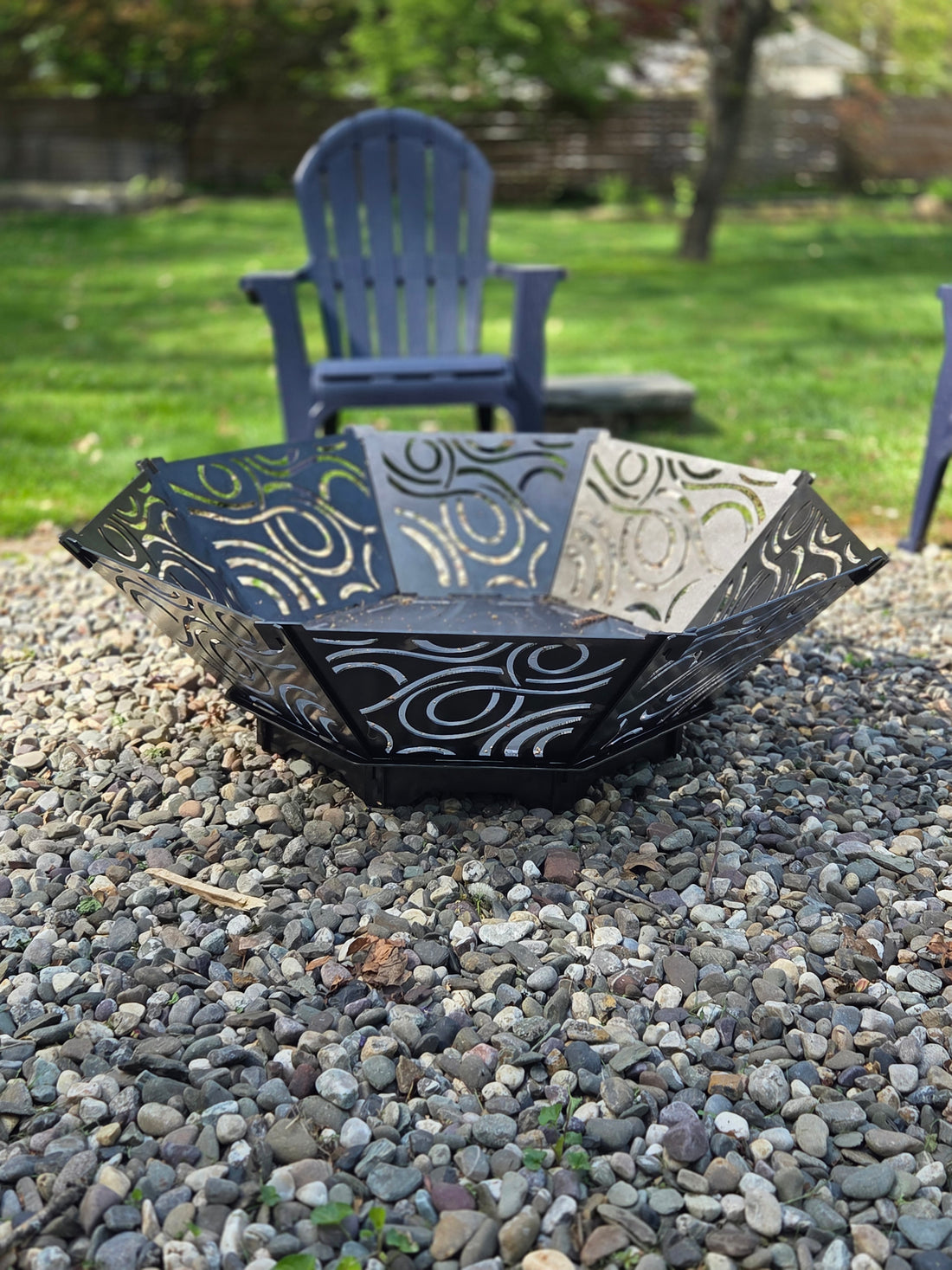 36" swirl firepit (collapsible)