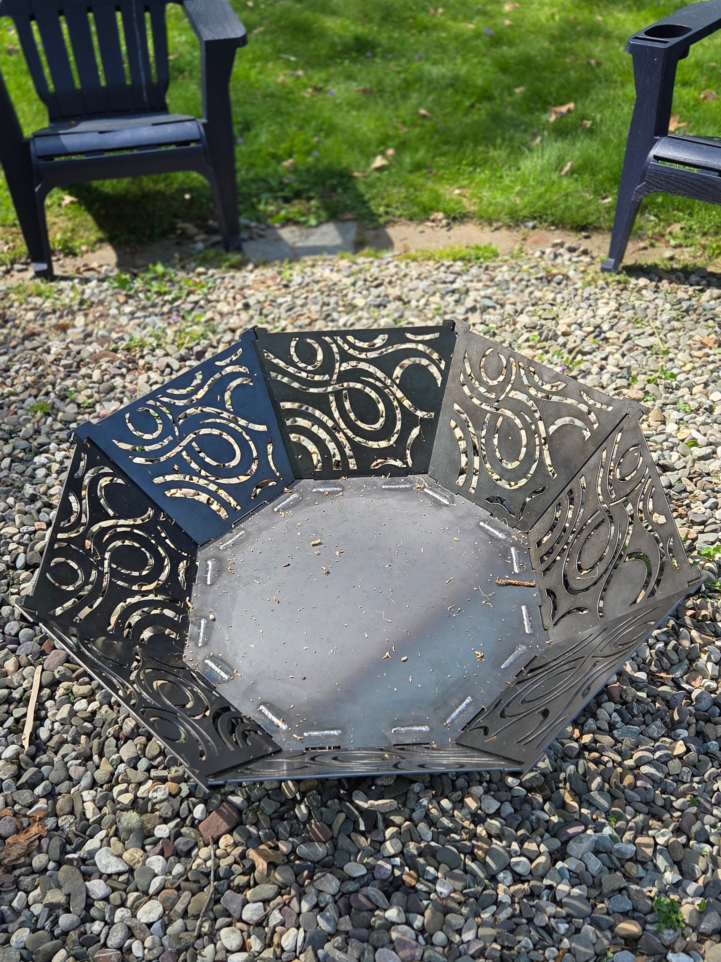 36" swirl firepit (collapsible)