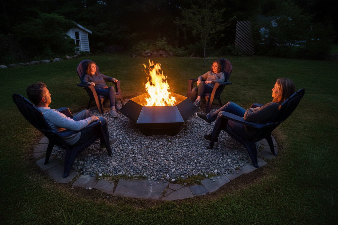 Huge low smoke firepit