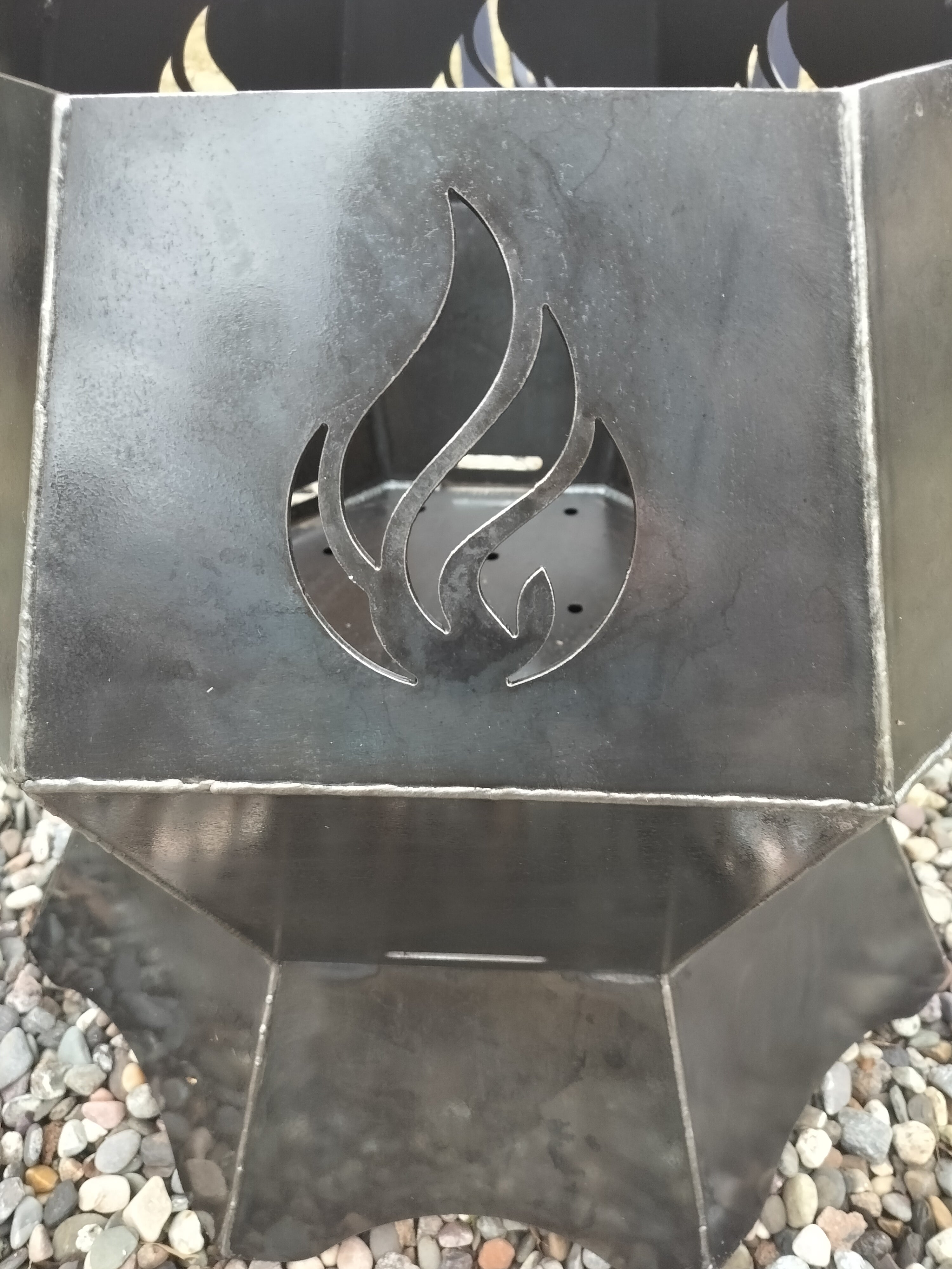 Octagon firepit 24" tall 24" top opening