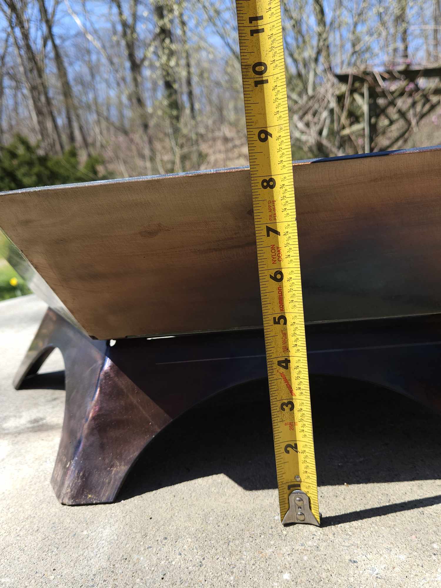 24" firepit with removable cooktop
