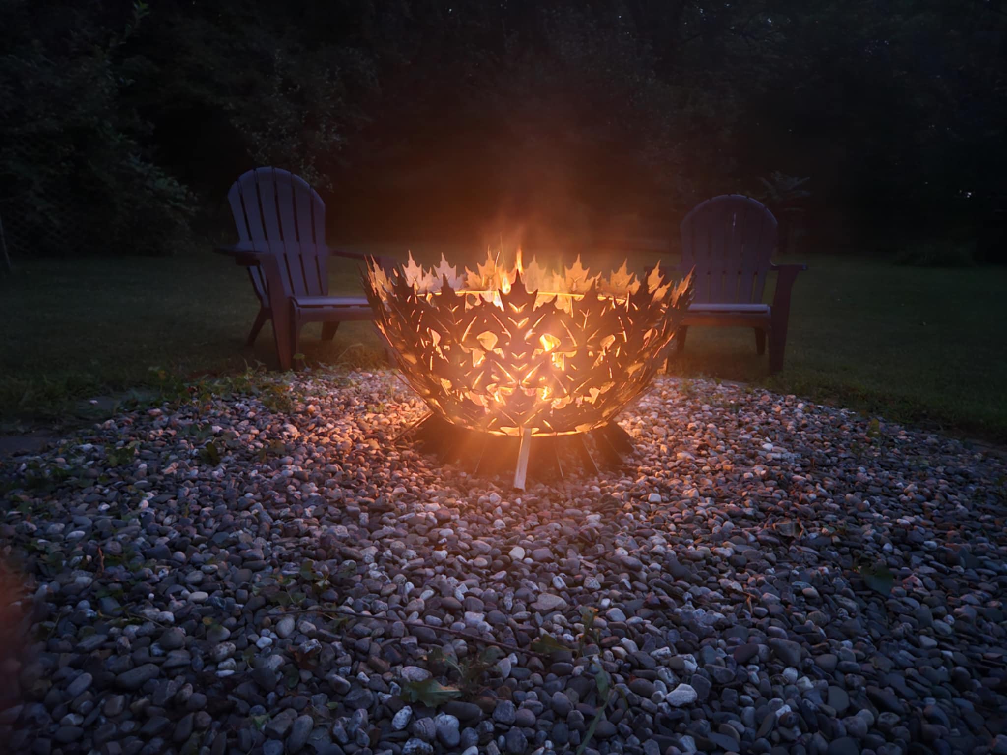 36" Mapleleaf firepit