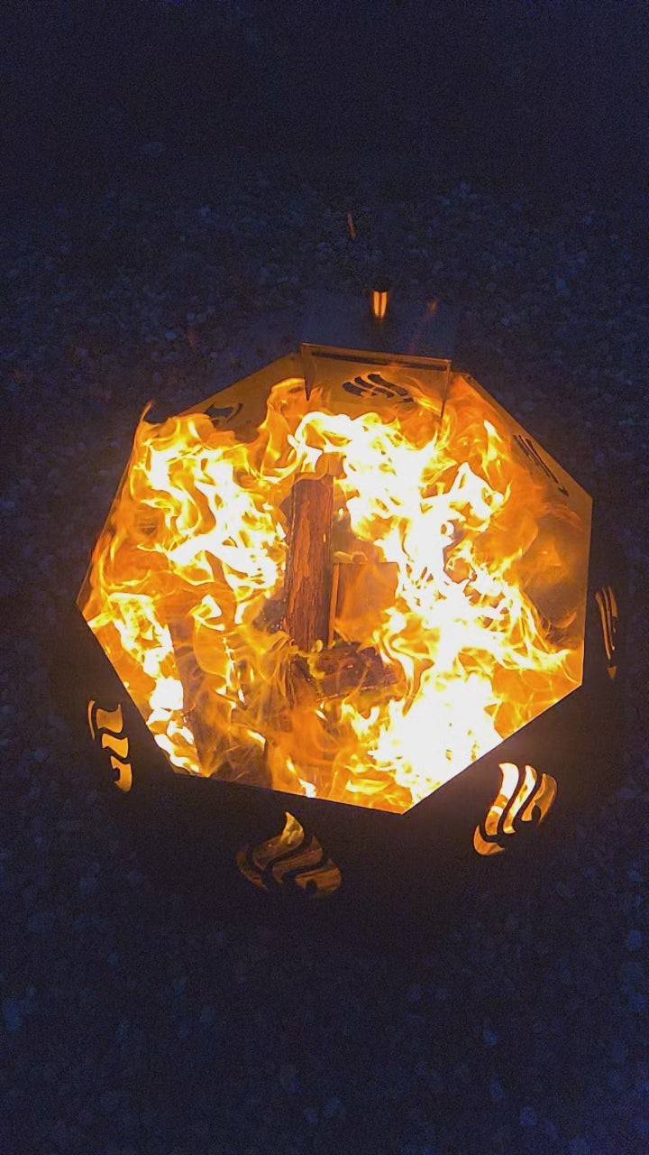 Octagon firepit 24" tall 24" top opening