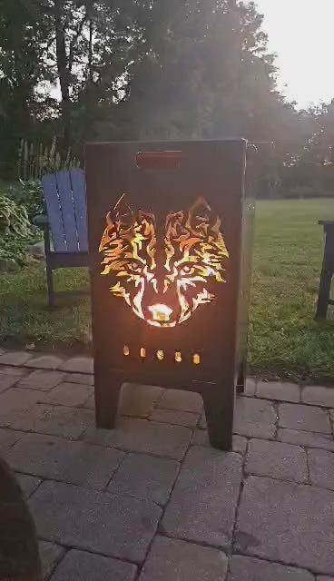 Wolf firepit