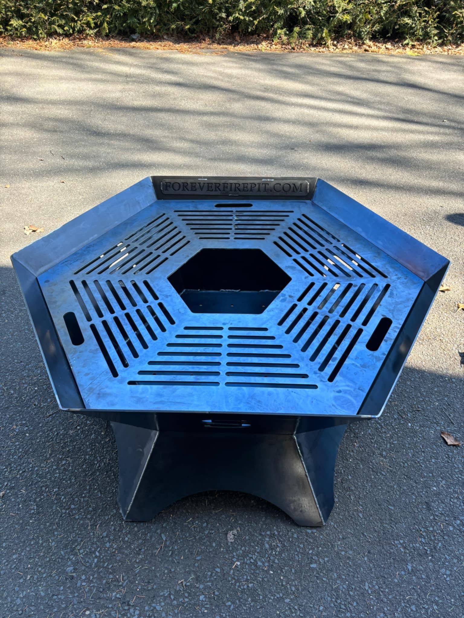 48"x24" firepit with full removable cooktop (your initial cutout in 3 sides)