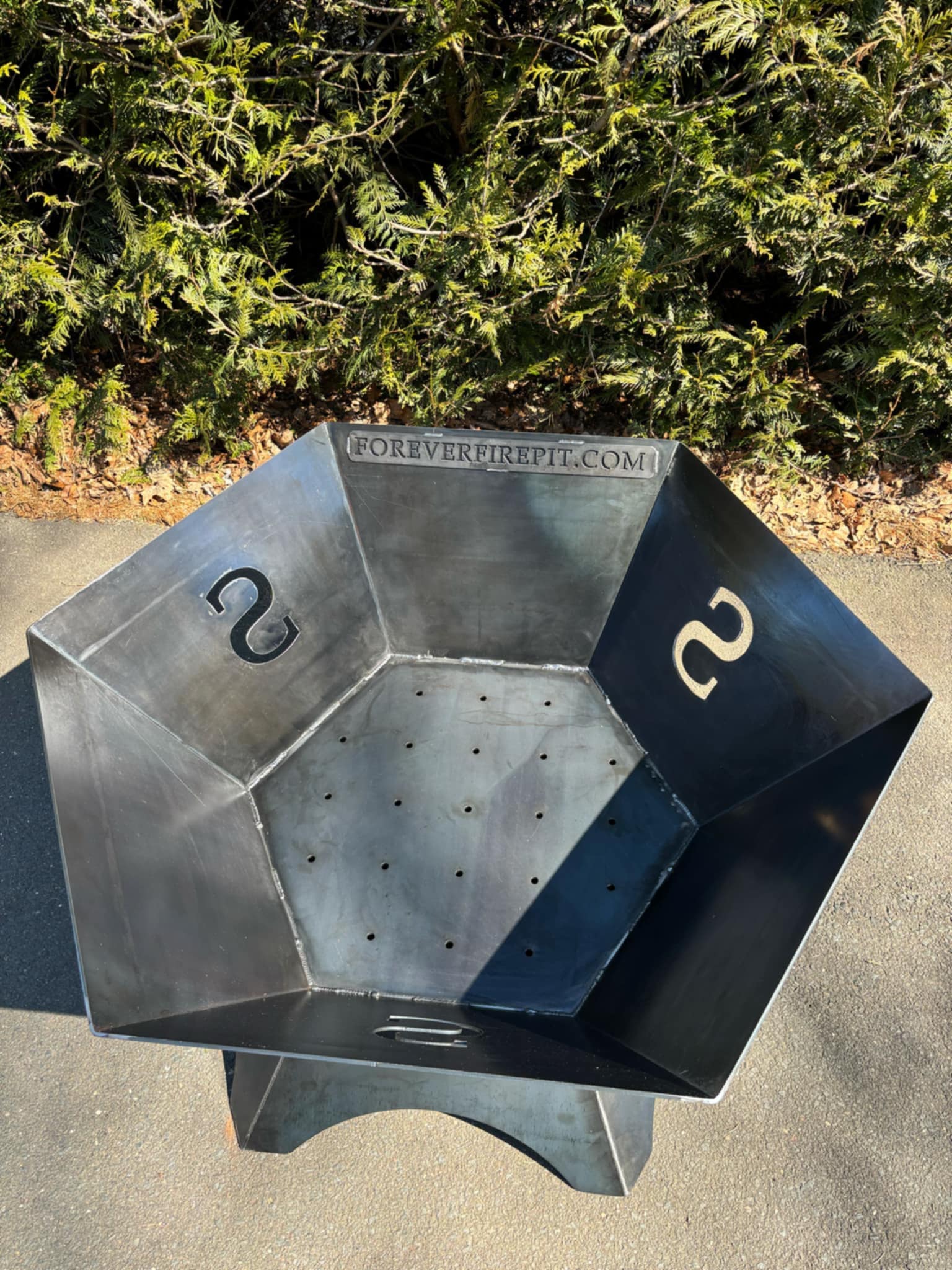 48"x24" firepit with full removable cooktop (your initial cutout in 3 sides)