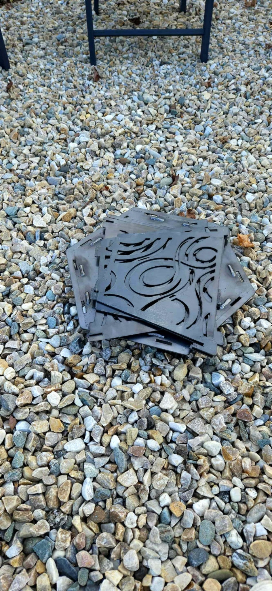 24" collapsable swirl pattern firepit