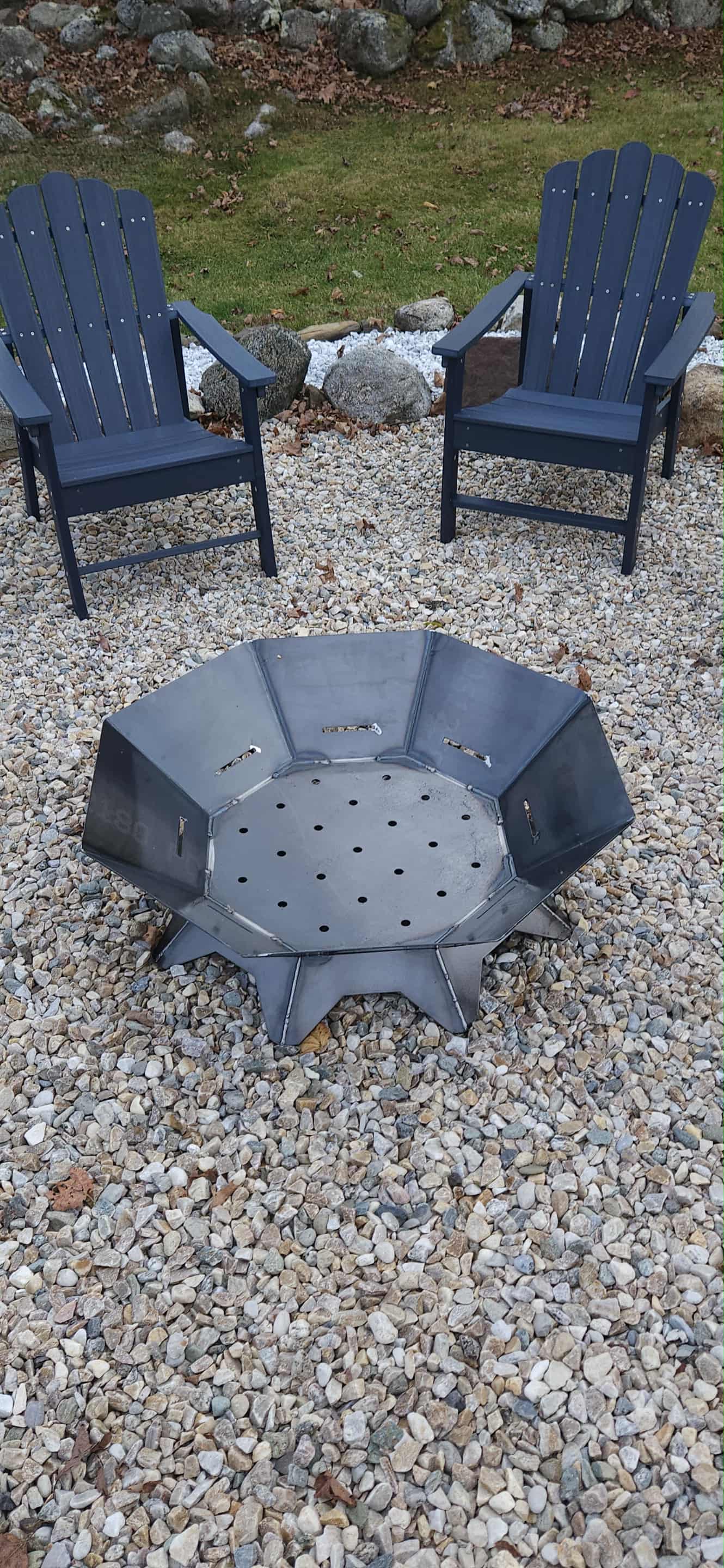 The Atlas 36 – Octagon Fire Pit with Removable Cooktop