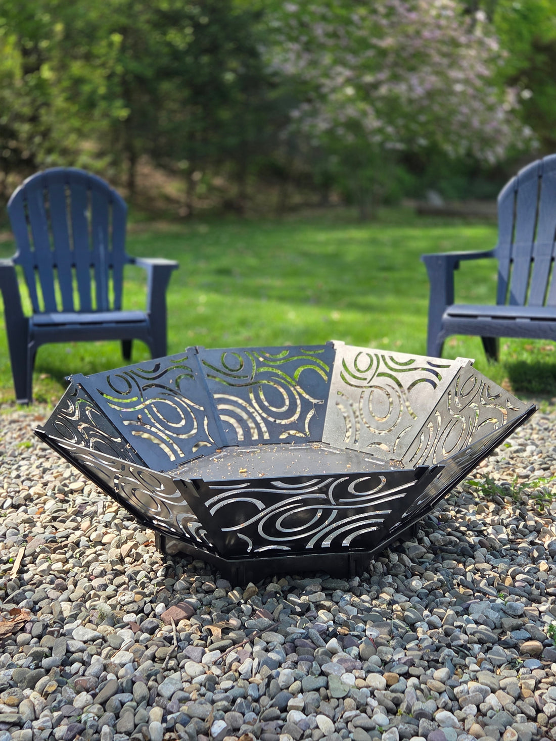 36&quot; swirl firepit (collapsible)