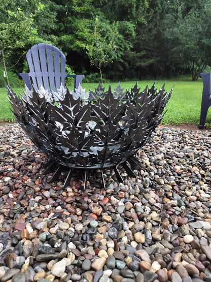 28&quot; maple leaf firepit