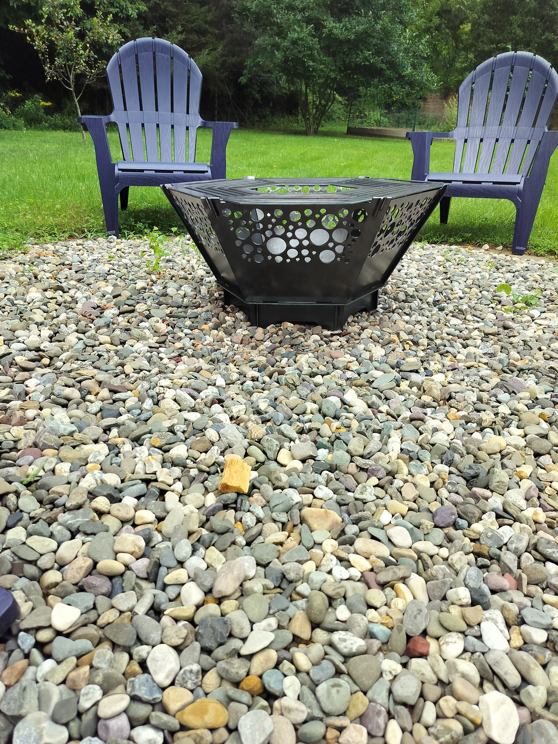 24" collapsable firepit circle design