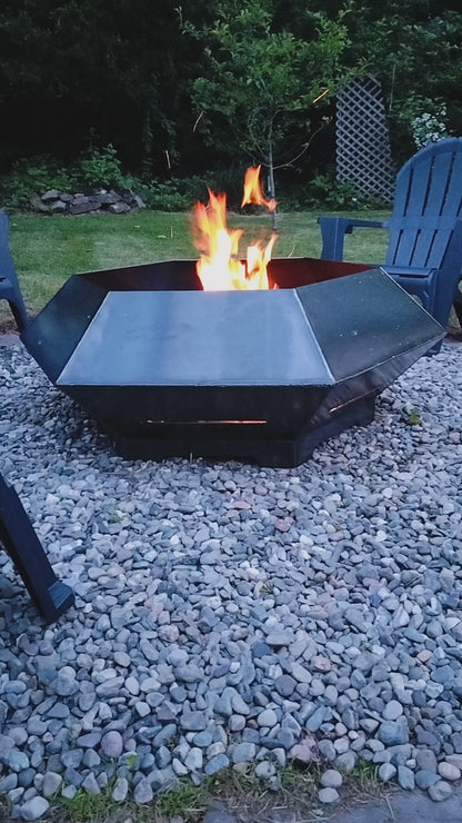 Huge low smoke firepit