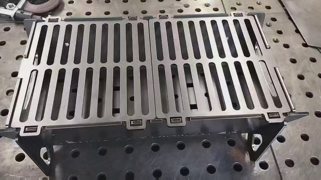 16" x 8.5" Flat Pack Charcoal Grill - Heavy Duty Steel