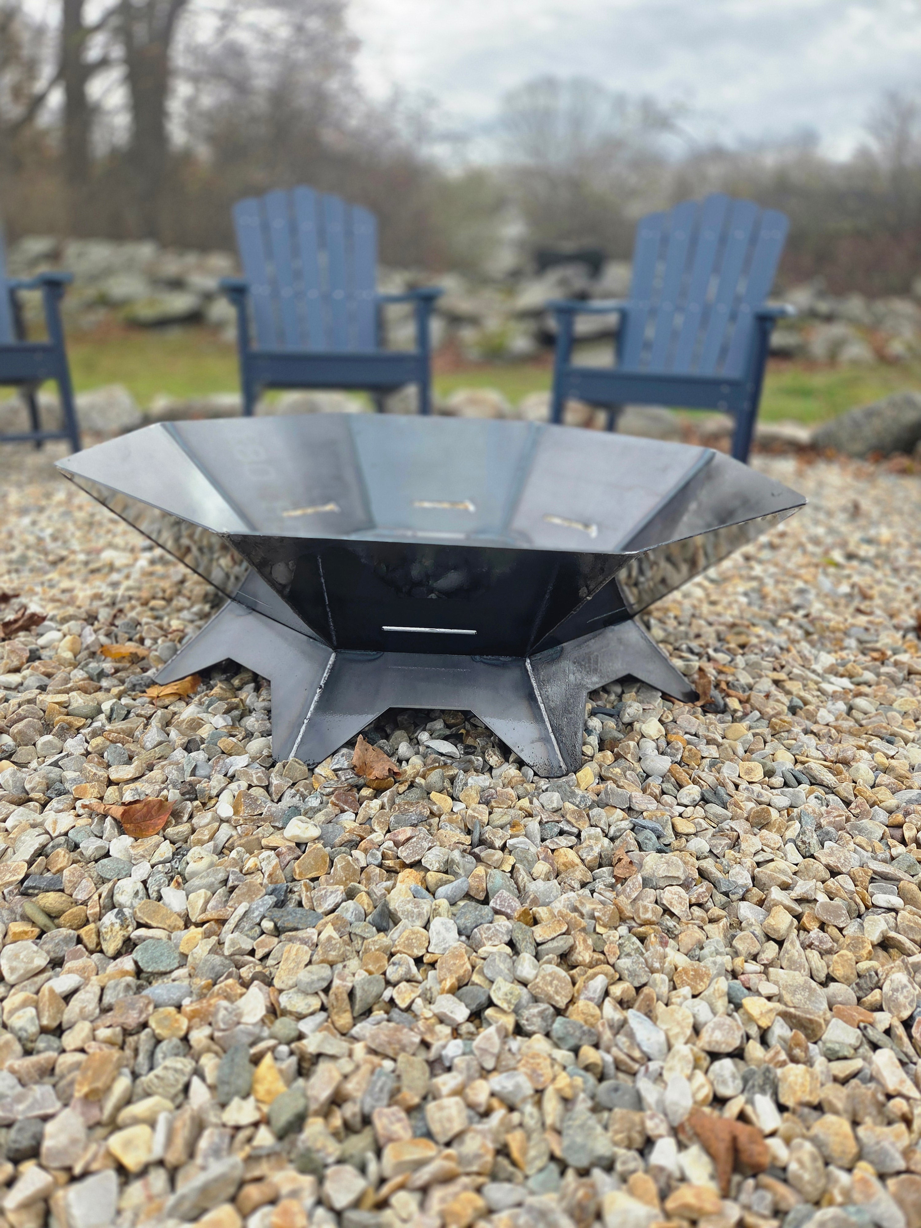 The Atlas 36 – Octagon Fire Pit with Removable Cooktop