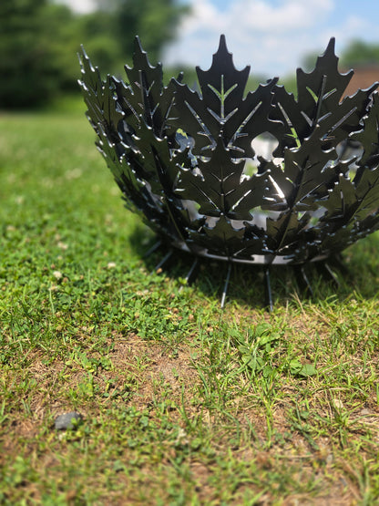 28&quot; maple leaf firepit