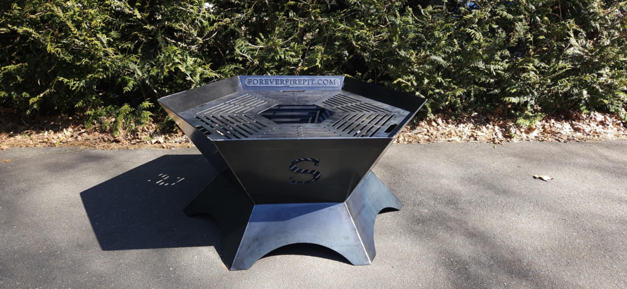 48&quot;x24&quot; firepit with full removable cooktop (your  initial cutout in 3 sides)