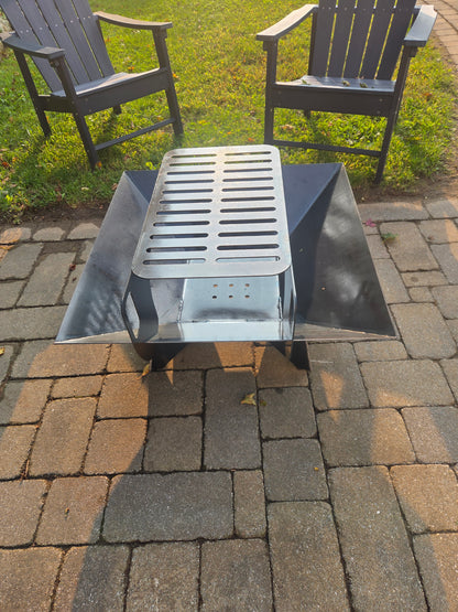 30&quot; square firepit with cooktop