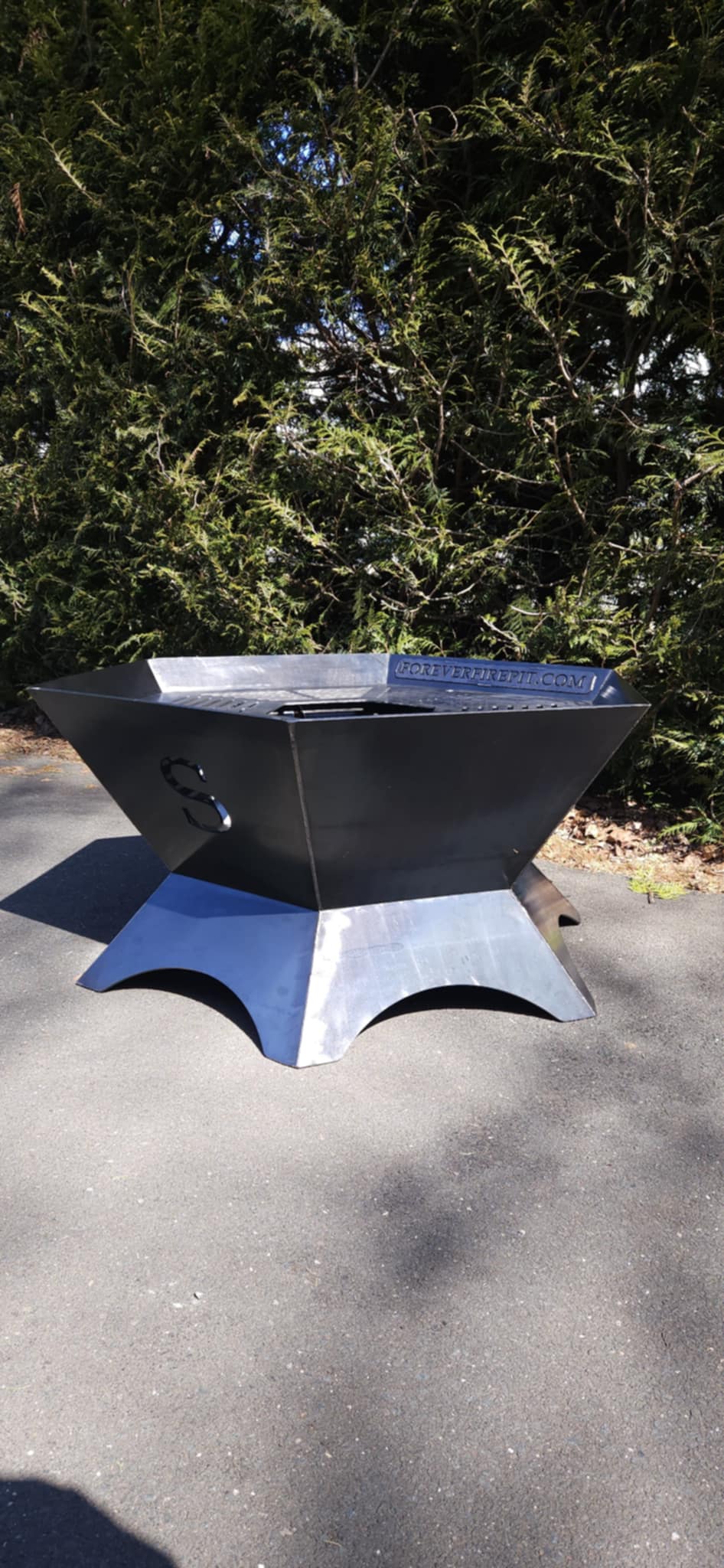 48&quot;x24&quot; firepit with full removable cooktop (your  initial cutout in 3 sides)