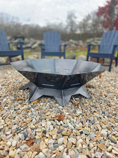 The Atlas 36 – Octagon Fire Pit with Removable Cooktop