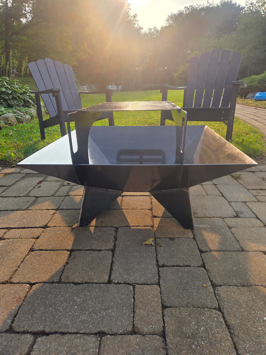 30&quot; square firepit with cooktop