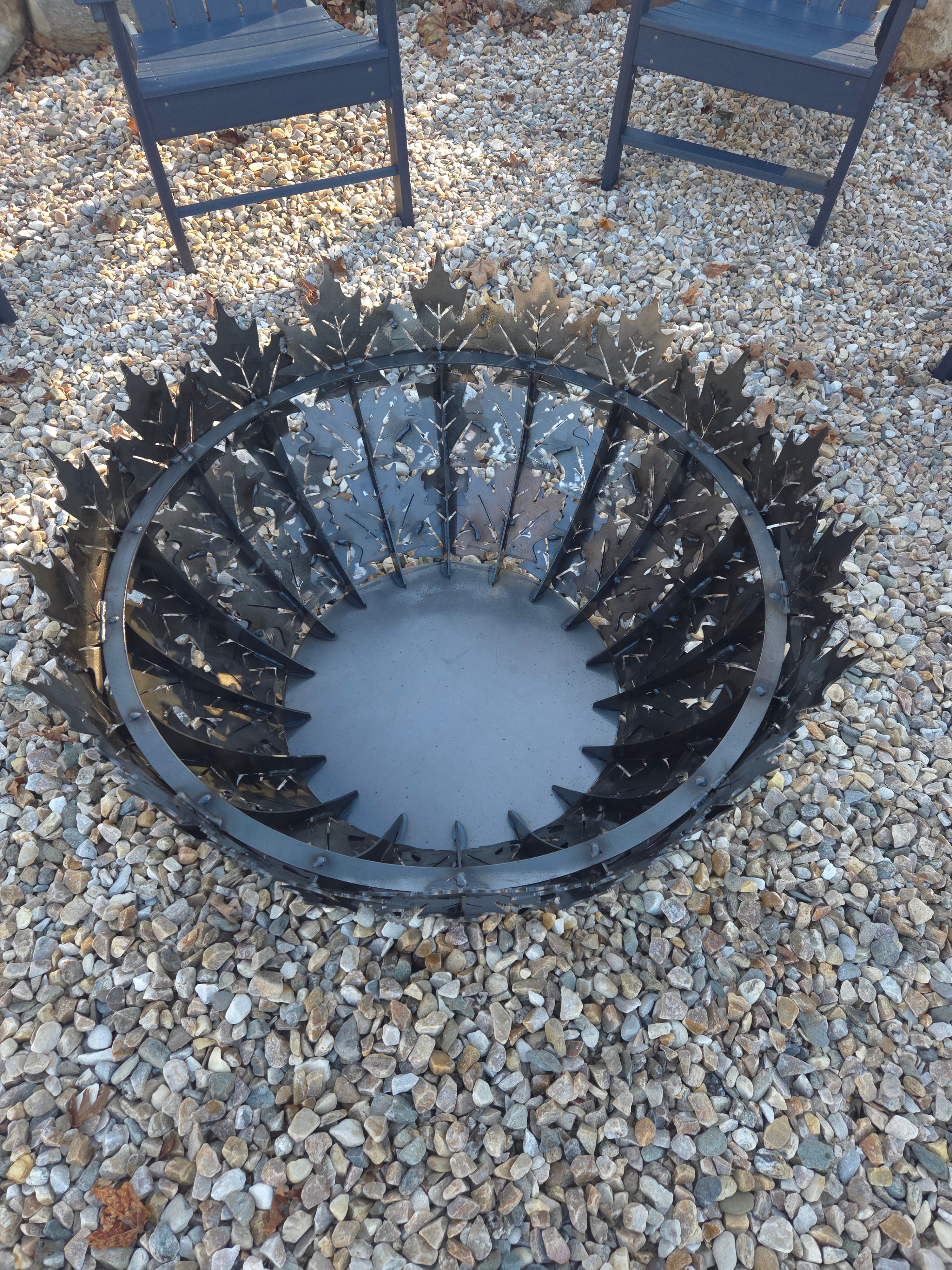 36" Mapleleaf firepit