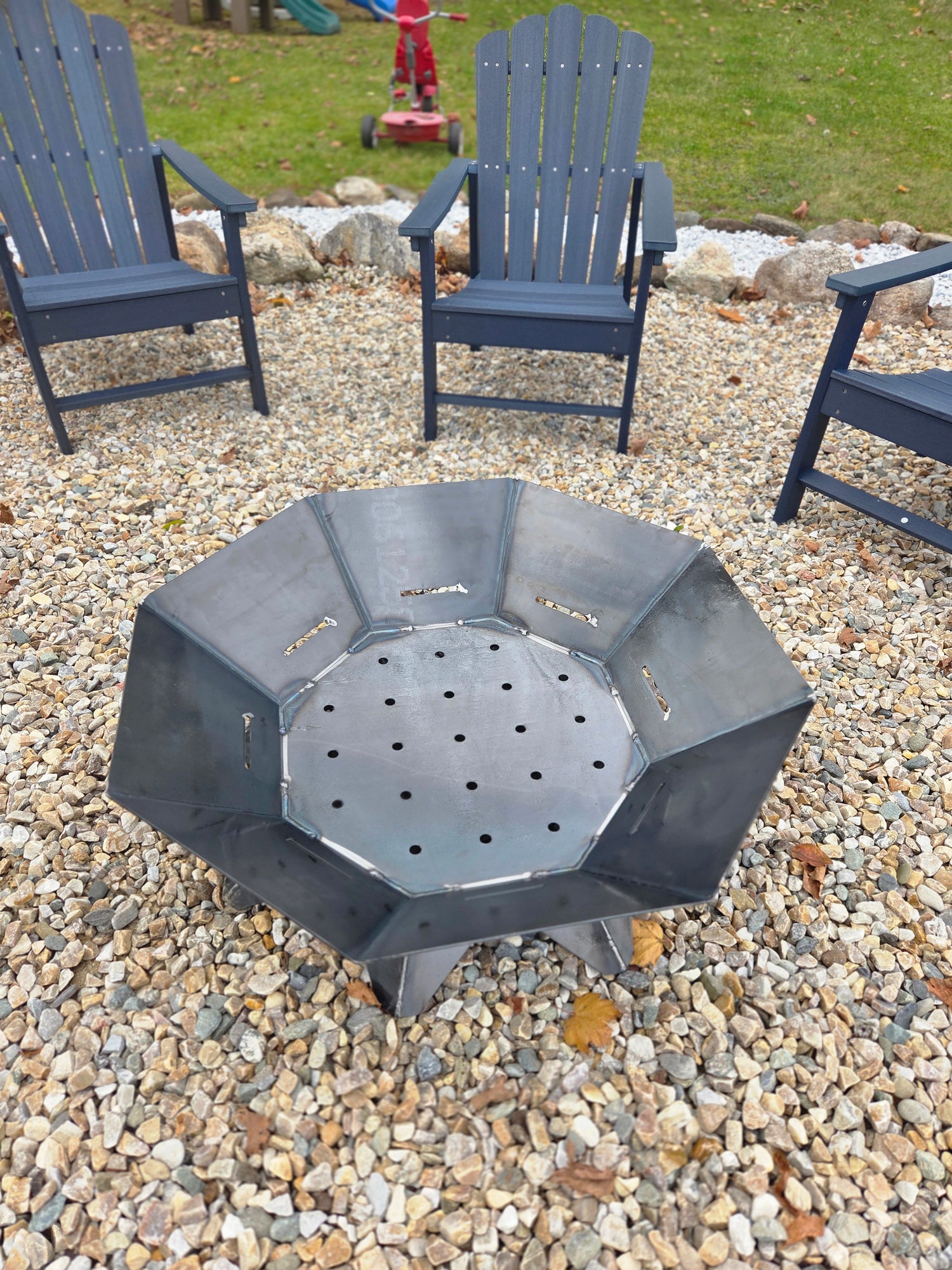 The Atlas 36 – Octagon Fire Pit with Removable Cooktop
