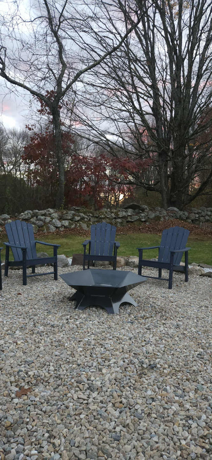 37&quot;x37&quot; hexagon firepit with removable cooktop