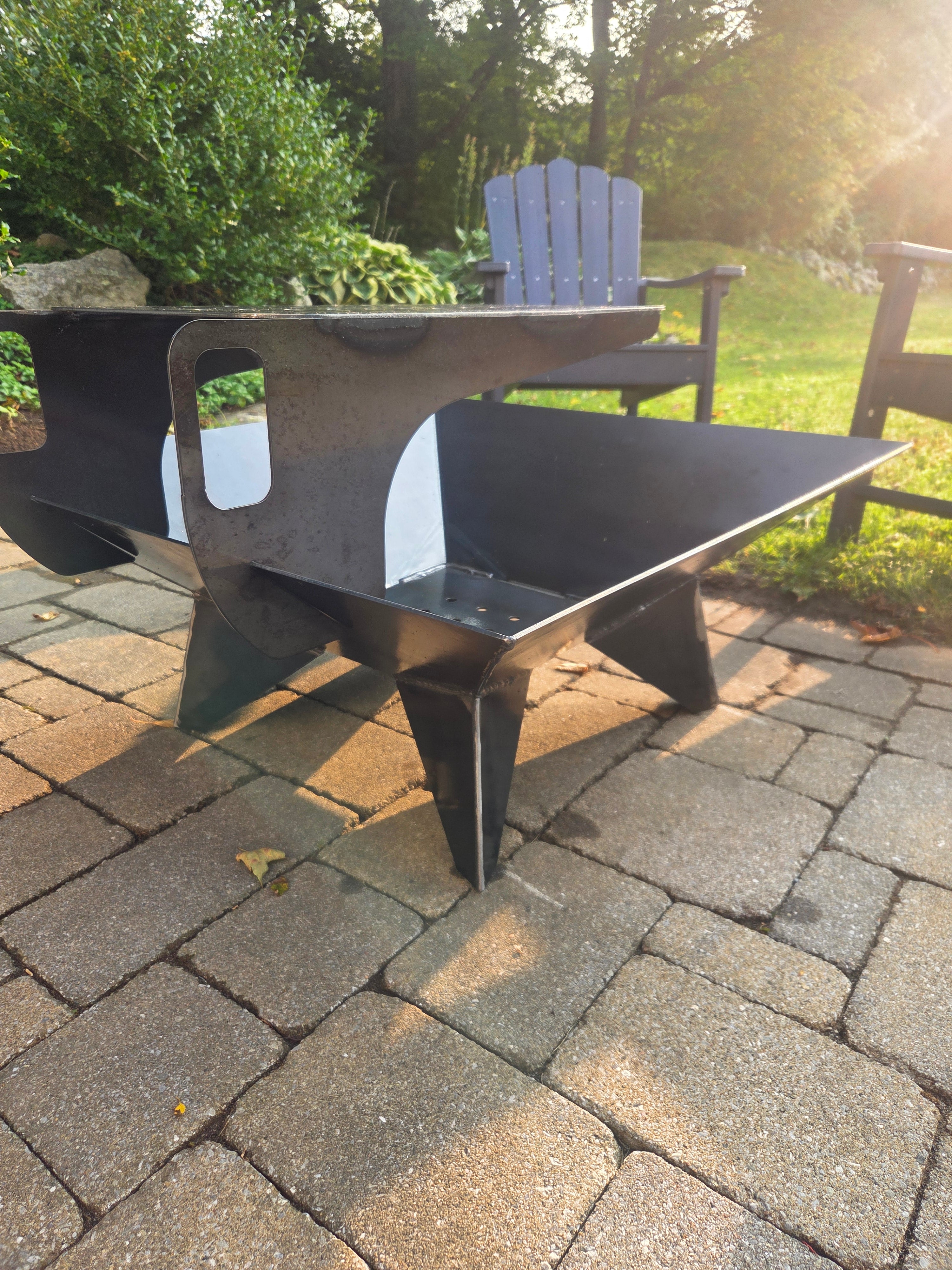 30&quot; square firepit with cooktop