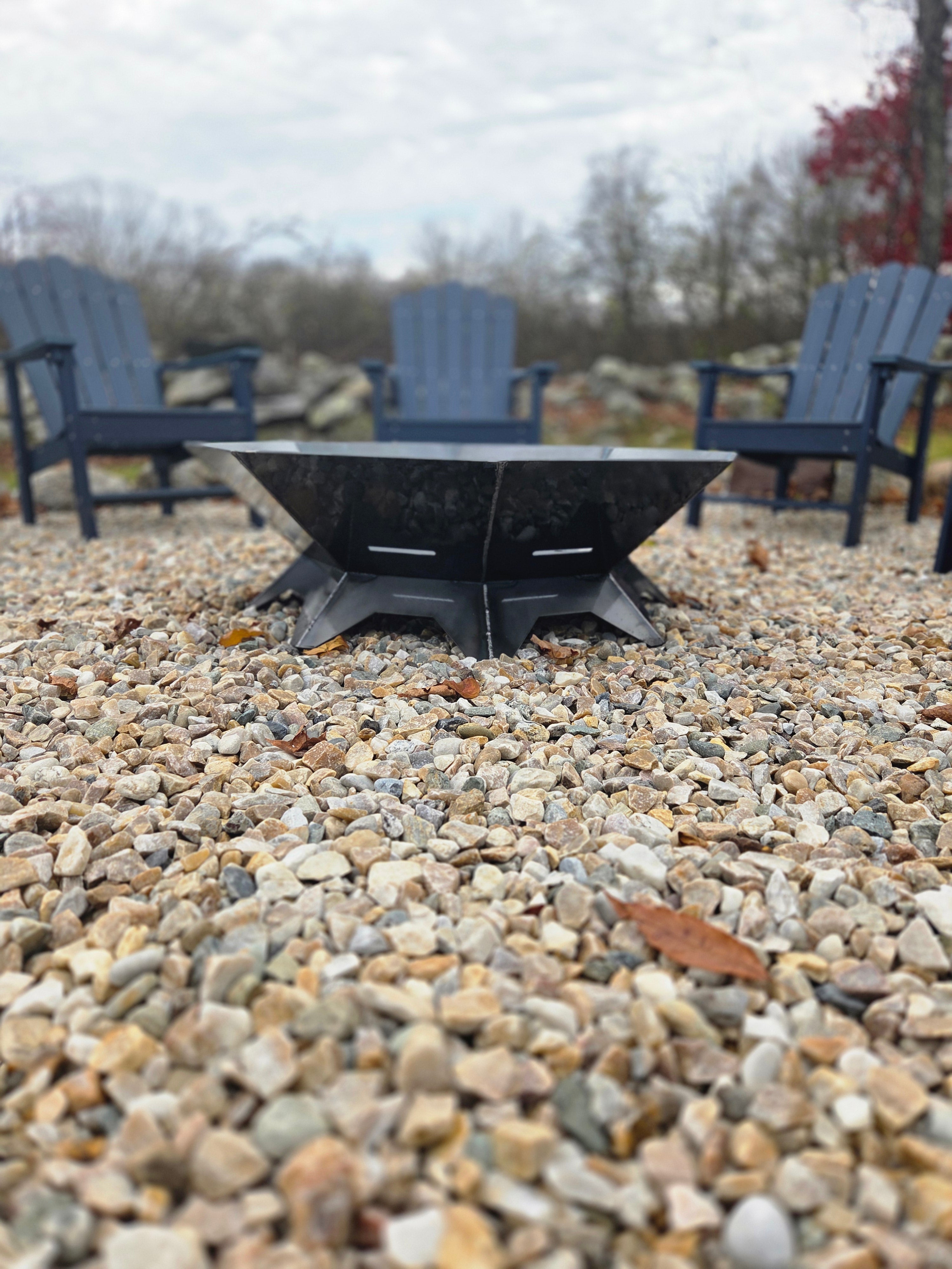 The Atlas 36 – Octagon Fire Pit with Removable Cooktop