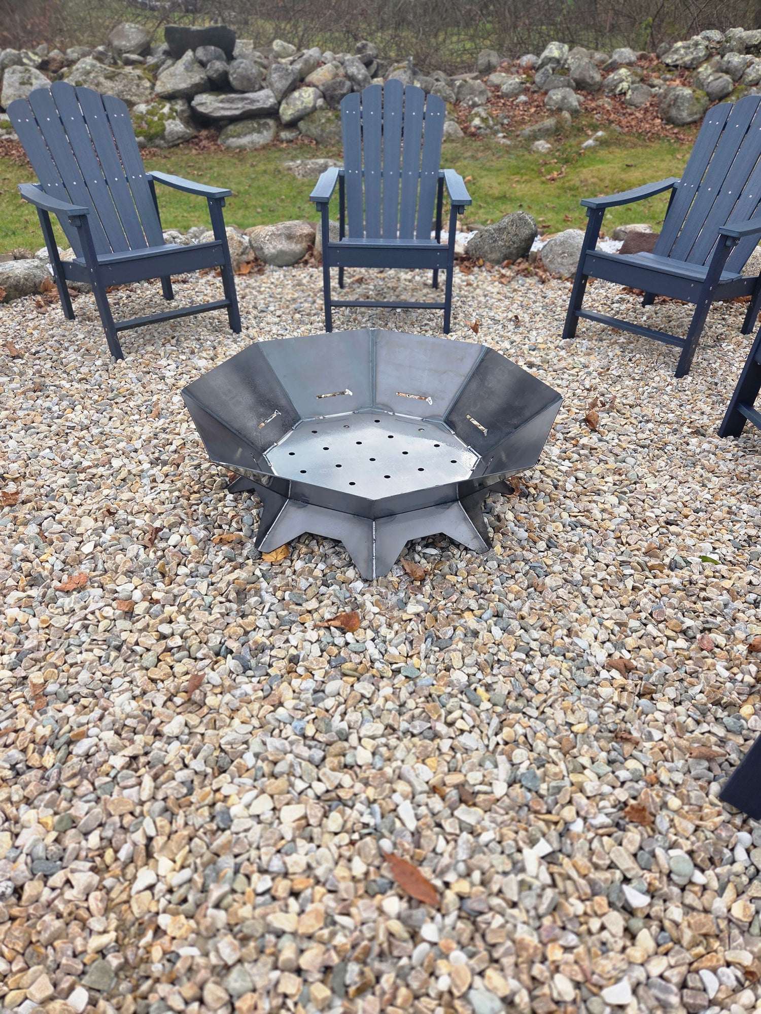 The Atlas 36 – Octagon Fire Pit with Removable Cooktop