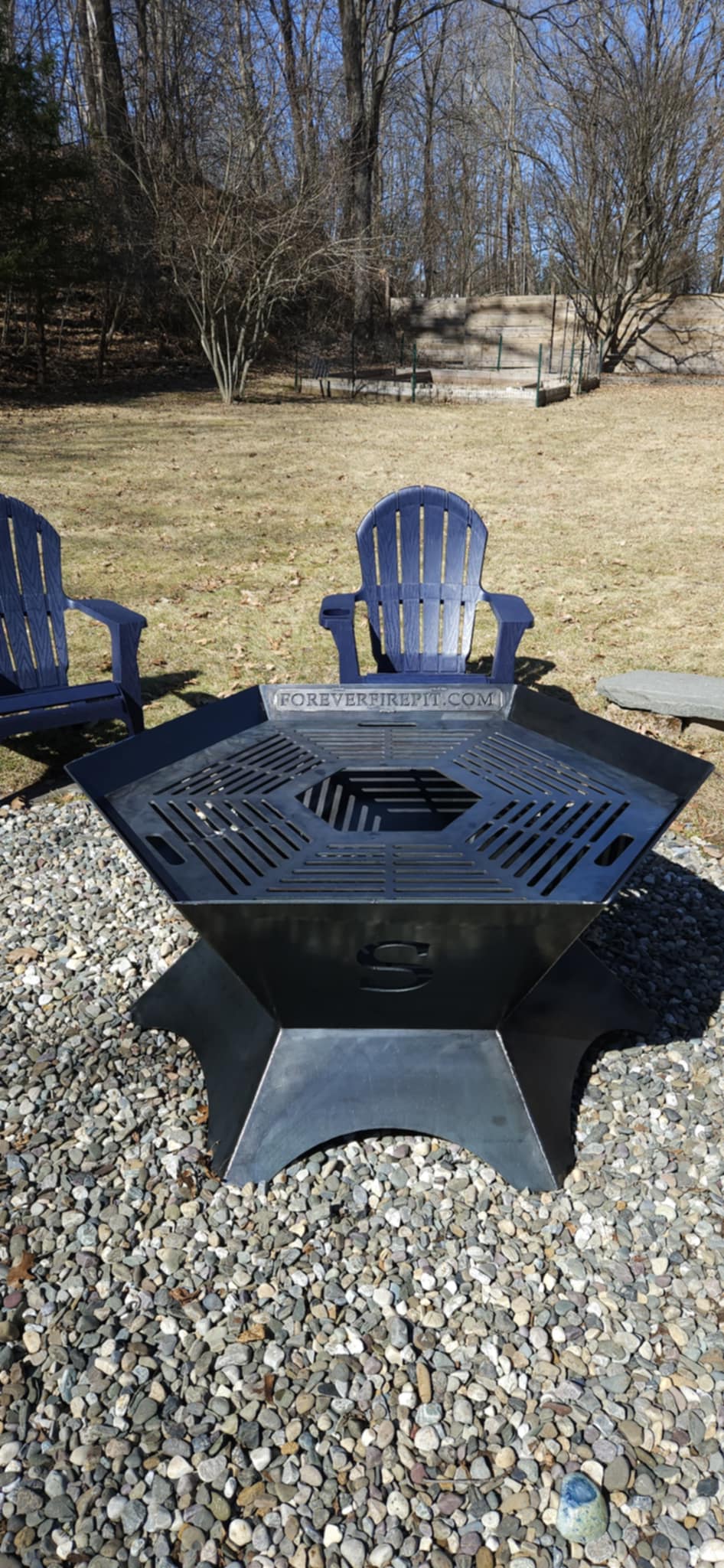 48&quot;x24&quot; firepit with full removable cooktop (your  initial cutout in 3 sides)