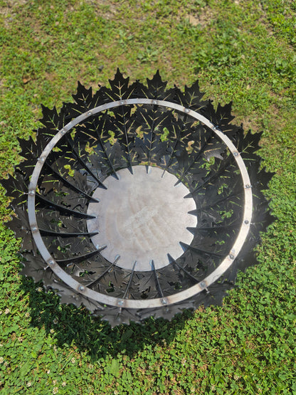 28&quot; maple leaf firepit