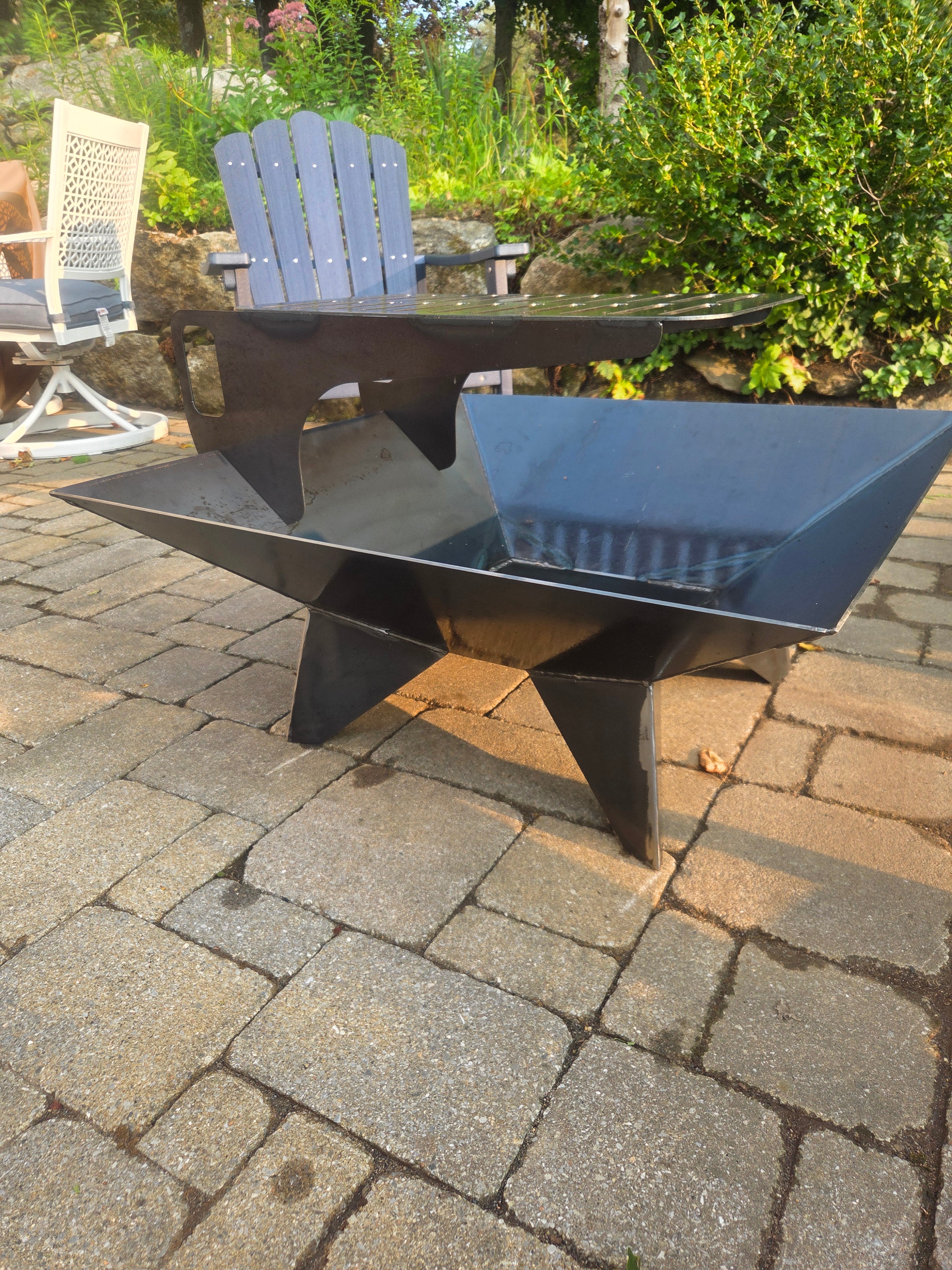 30&quot; square firepit with cooktop