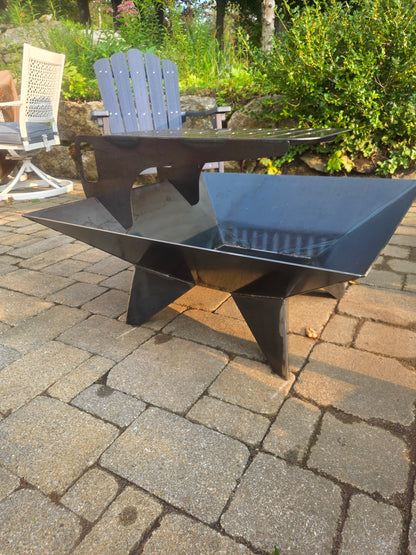 30&quot; square firepit with cooktop