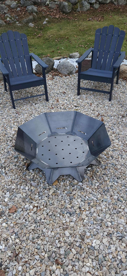The Atlas 36 – Octagon Fire Pit with Removable Cooktop