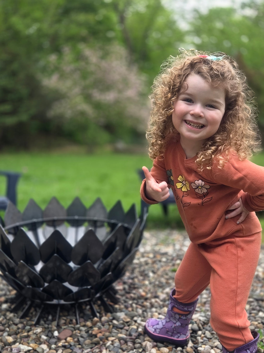 Dragonscale firepit