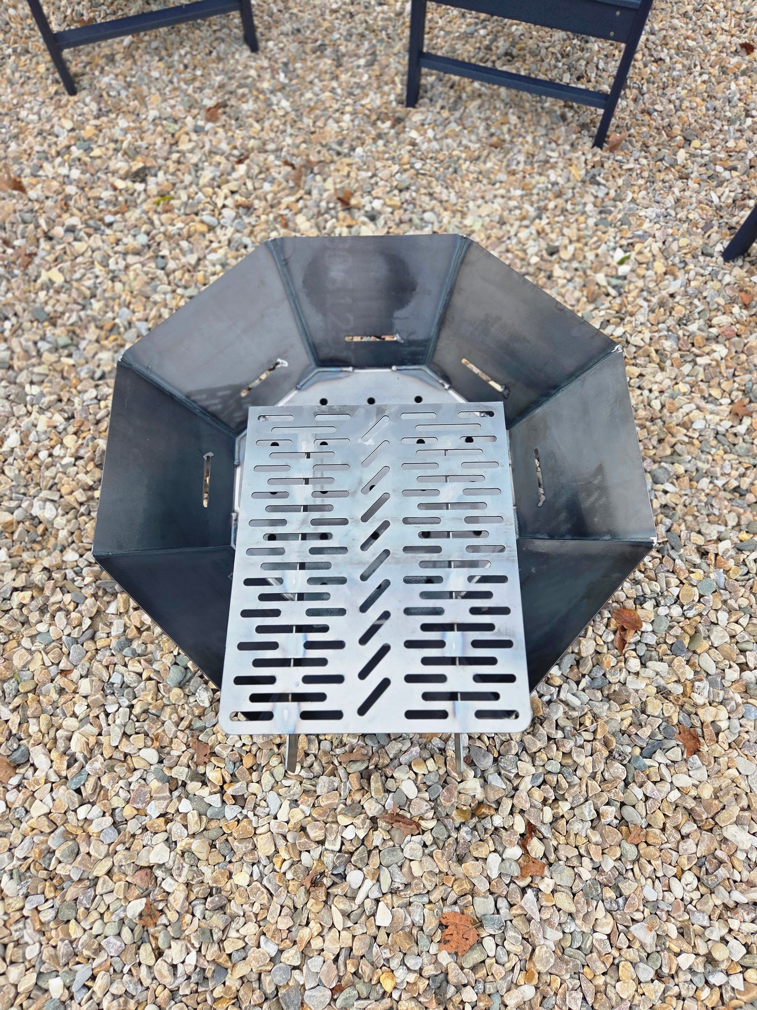 The Atlas 36 – Octagon Fire Pit with Removable Cooktop